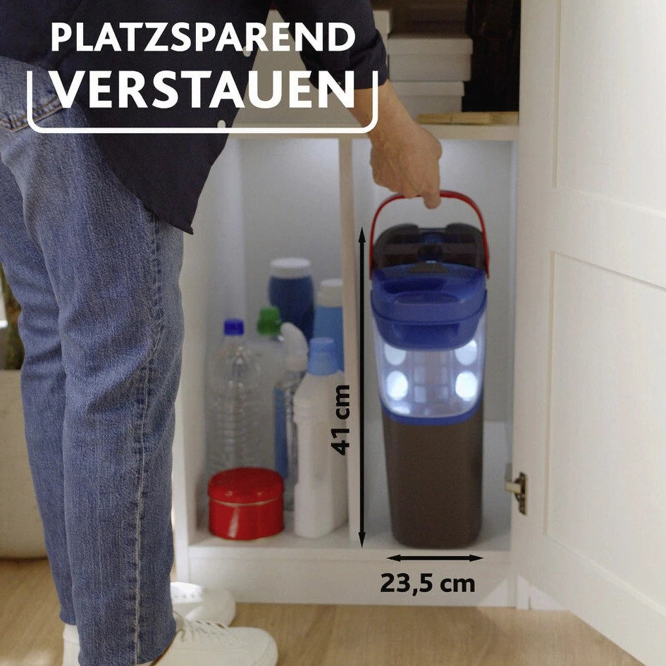 Vileda H2PRO Flat Mop Reinigungsset mit Zweitanksystem und Stiel